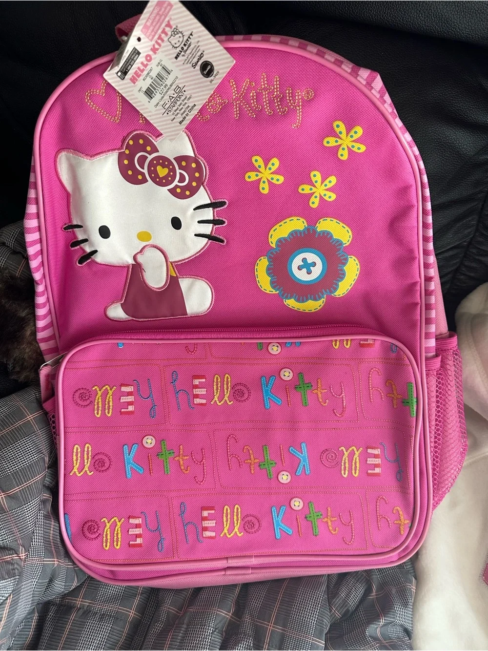 Bundle Hello Kitty Bright Pink Kids Backpack, Beverly Hill jacket and Gap hoodie